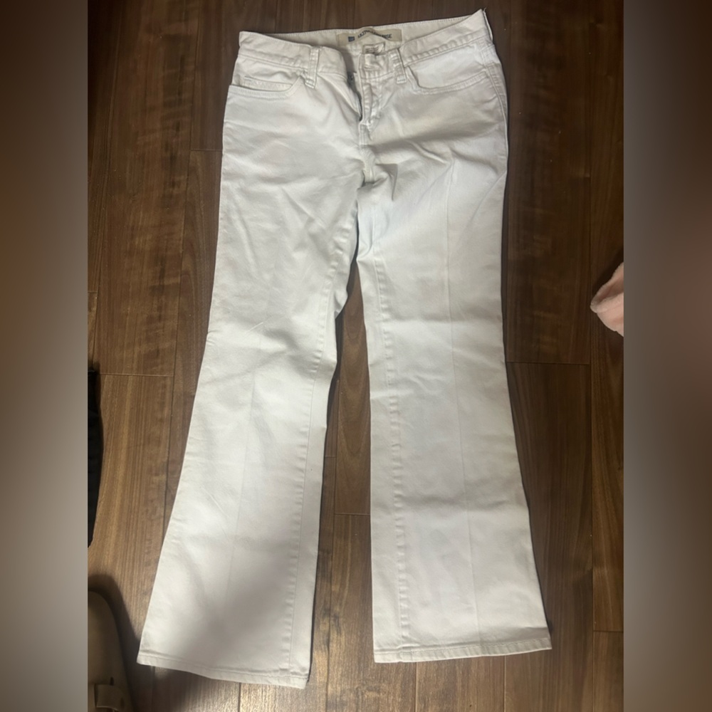 Gap white low wasted jeans